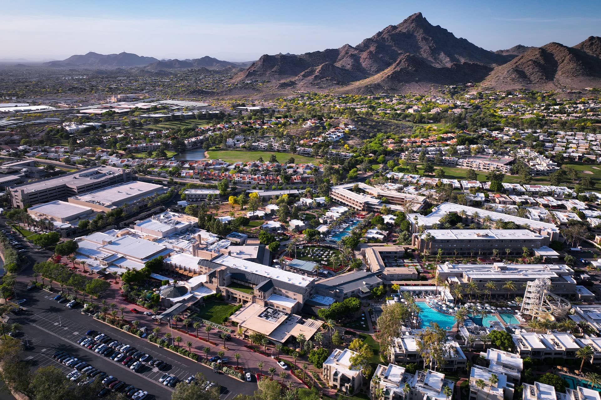 Aerial view of the Arizona Biltmore