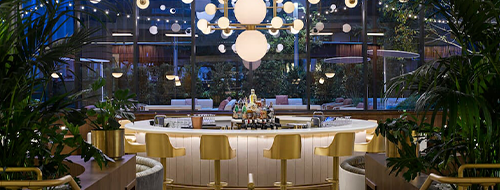 A shot of the C. Baldwin Bar area