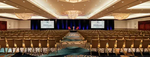 Interior view of the ballroom