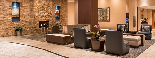 Hilton Salt Lake City Center lobby area
