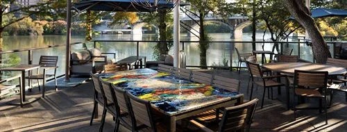 Inside bar area of the venue