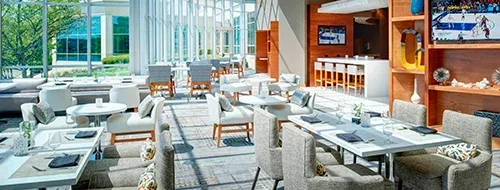 Marriott Indianapolis North Hotel Dining Space, alternate view