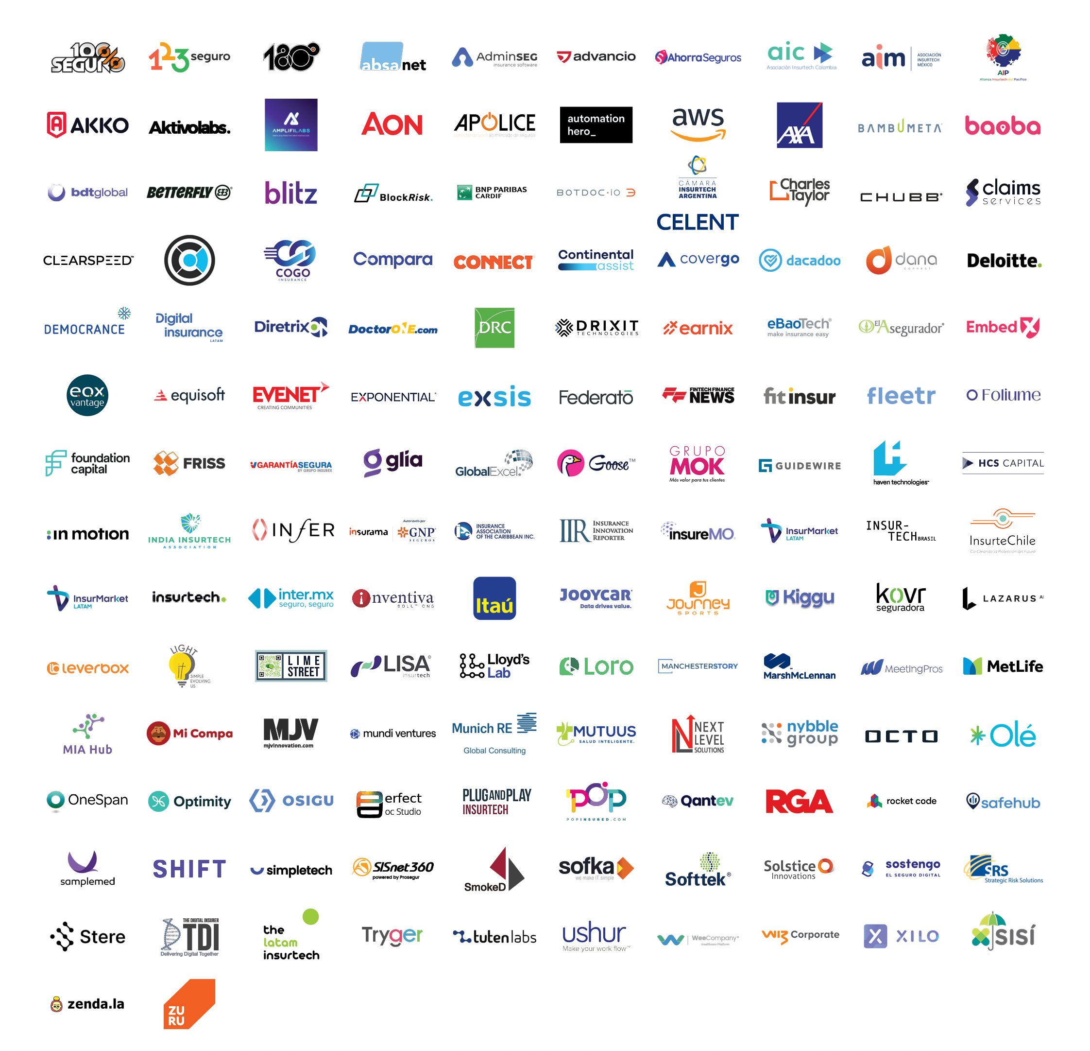 Logos of companies that attended ITC LATAM 2023