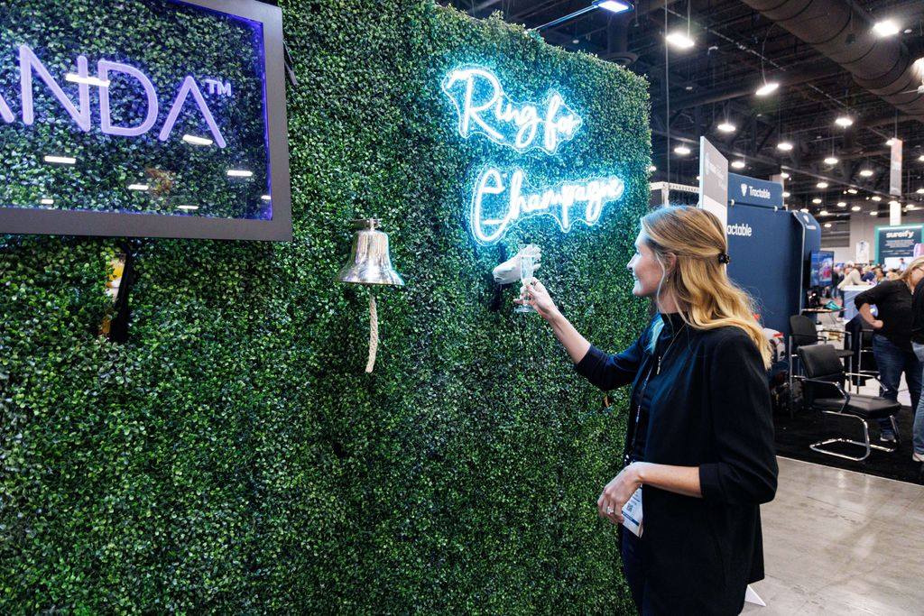 champagne wall