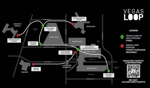 Vegas Loop Map