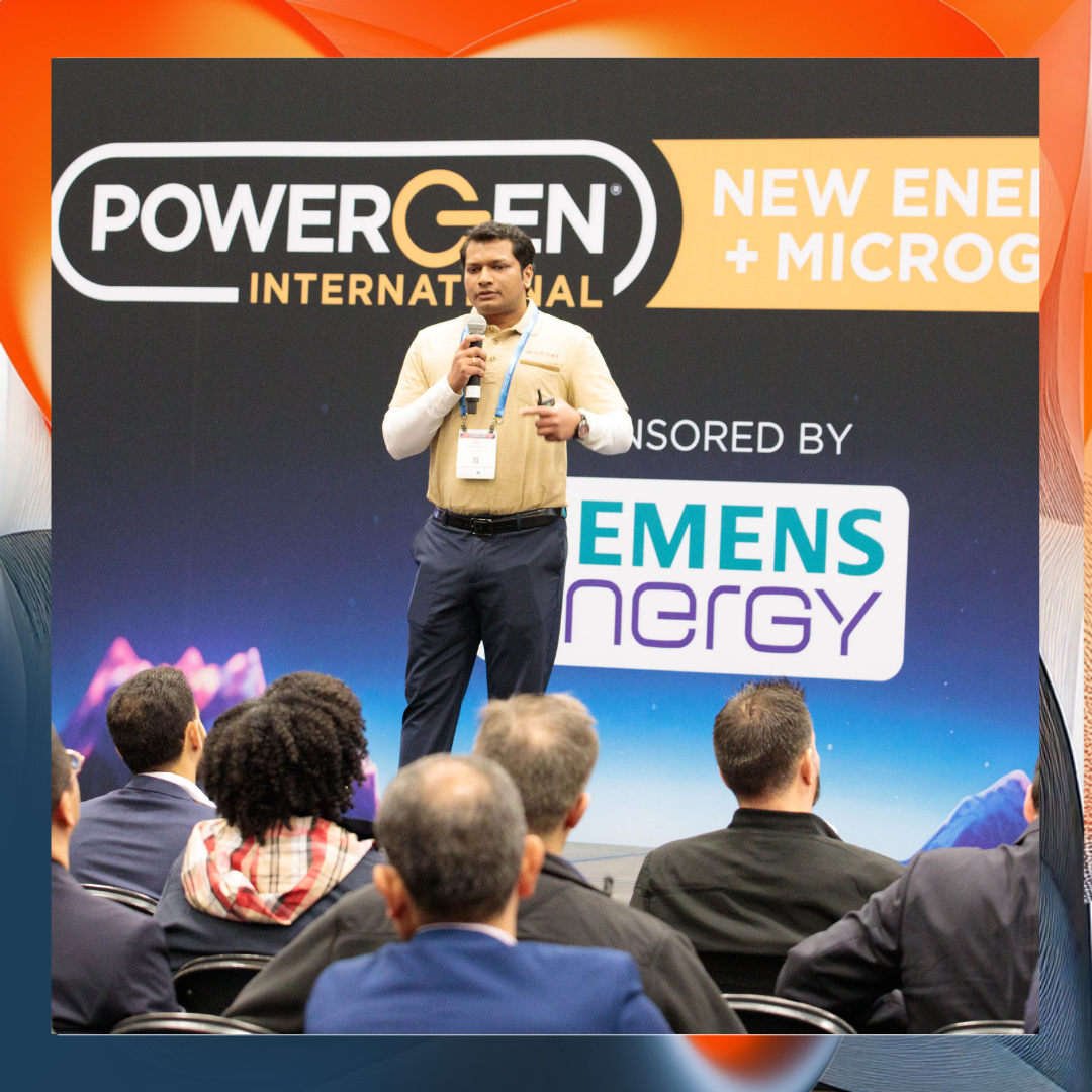 Speaker on Stage at POWERGEN