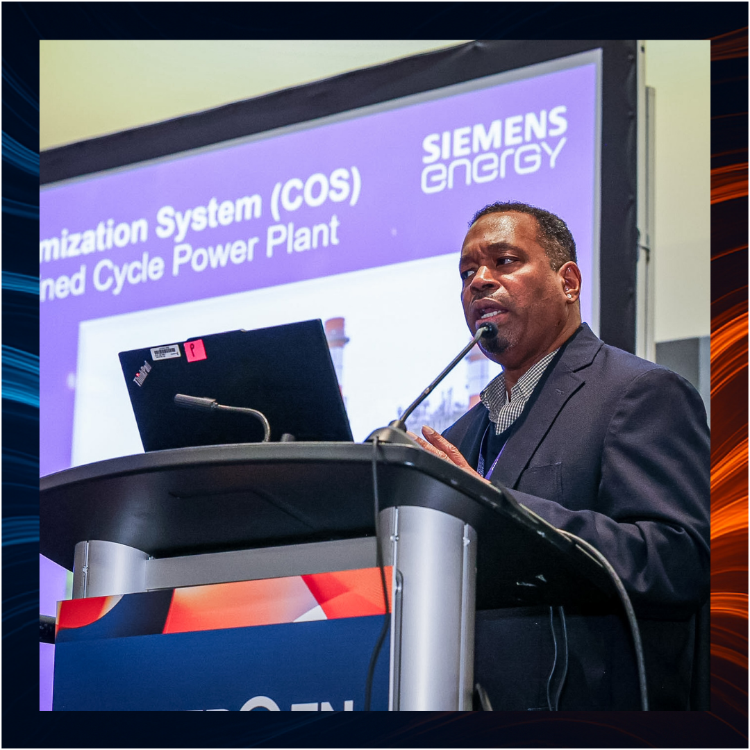 Speaker on Stage at POWERGEN