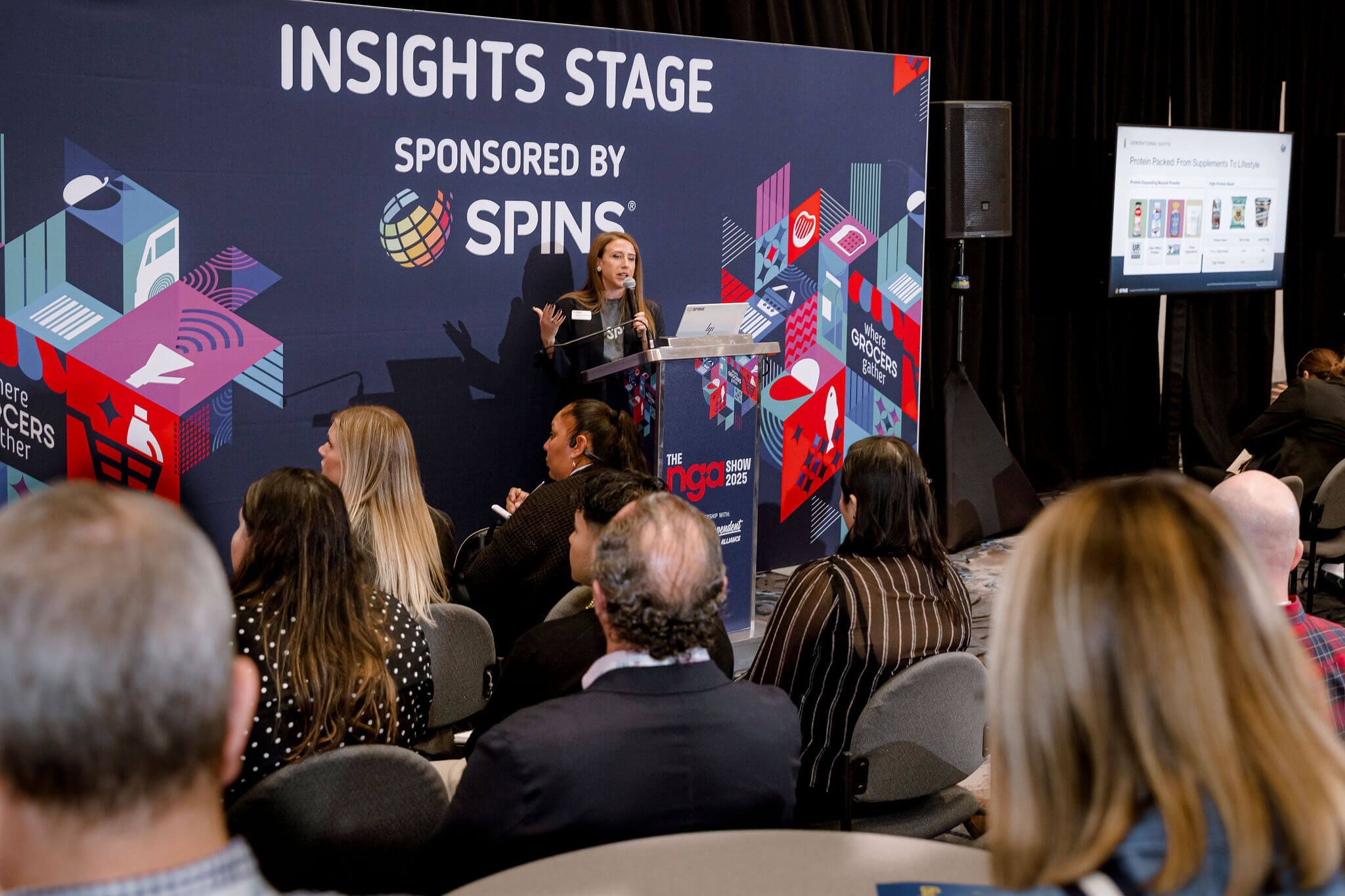 Image of the Insights Stage - Sponsored by SPINS in NGA 2025