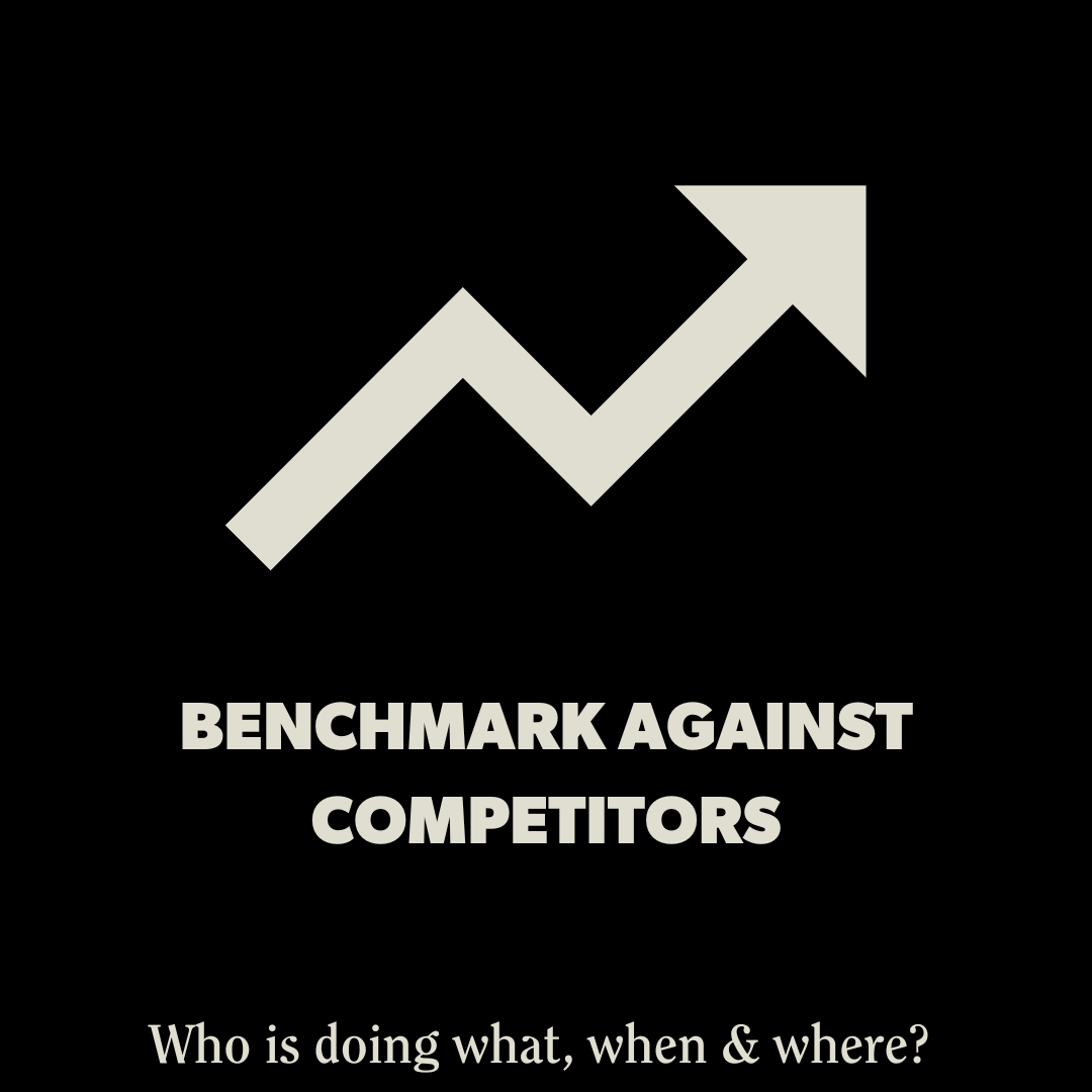 Benchmark against competitors