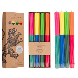 New! Twist! 2 Colour, Twisted Eco Dinner Candles