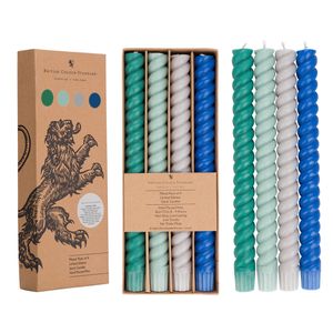 New! Spiral ! Solid Colour Spiral Eco Dinner Candles