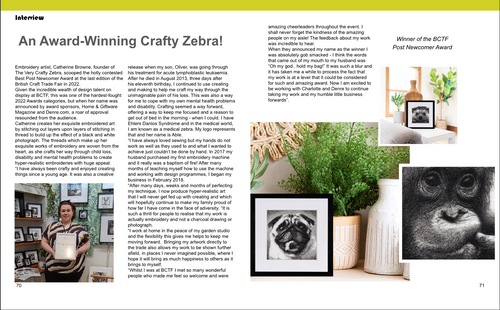 An Award-Winning Crafty Zebra