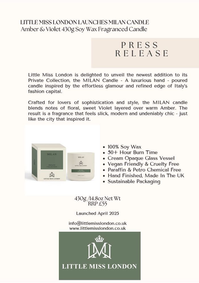 Milan Candle launch Press Release