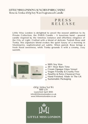 Paris Candle Launch Press Release