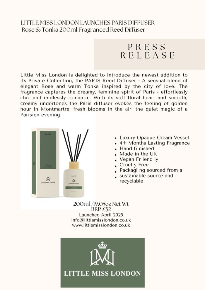 Paris Diffuser Launch Press Release