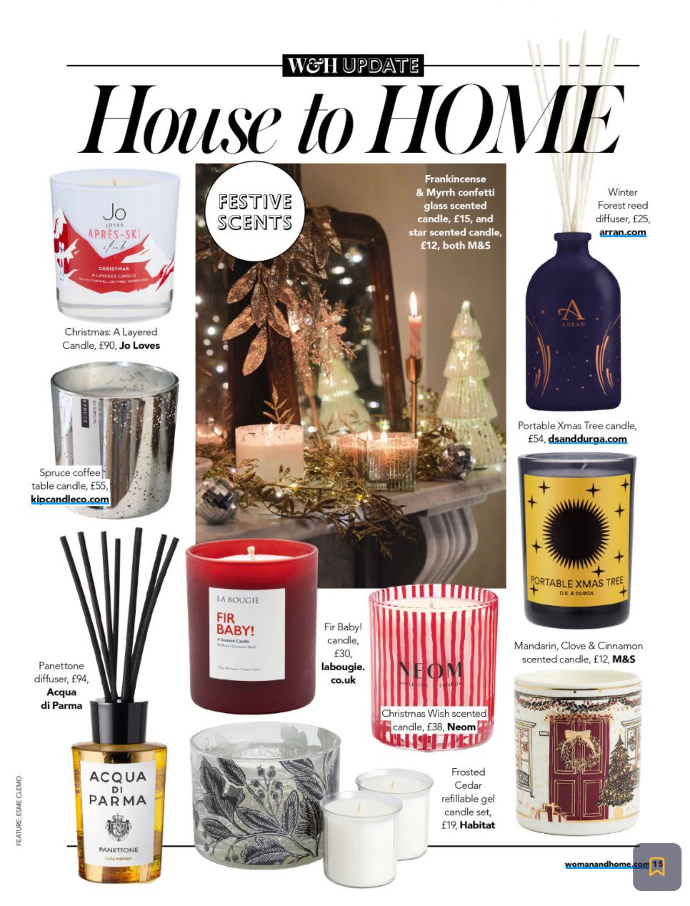 Woman & Home Festive Scent Coverage