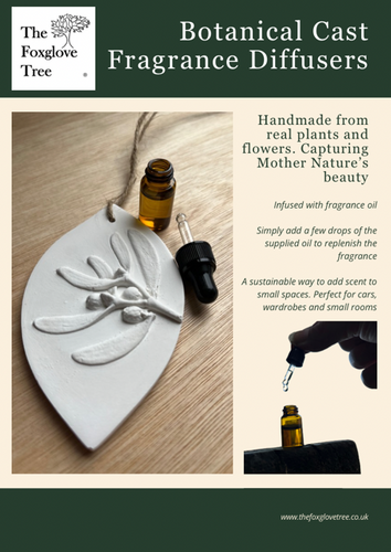 Botanical Cast Fragrance  Diffuser Leaflet