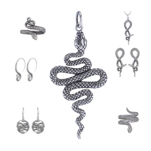 Lavish Simply Silver Snakes