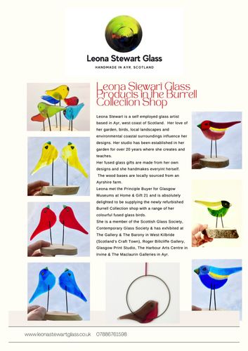 Leona Stewart Glass at The Burrell Collection Shop