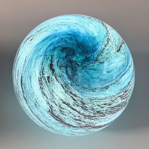 GLASS PLANET LAMP