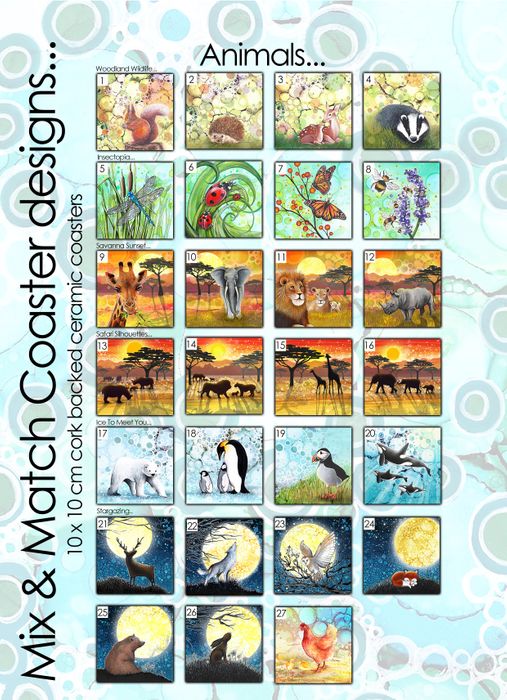 Animal Ceramic Coasters