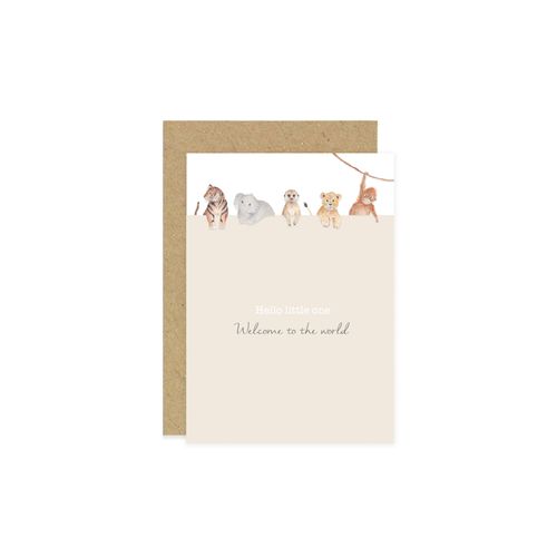 Hello Little One Safari Card