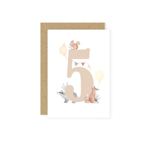 5th Birthday Card