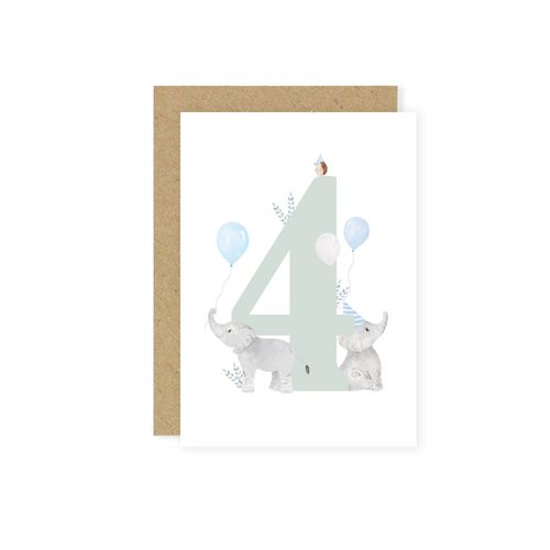 4th Birthday Card