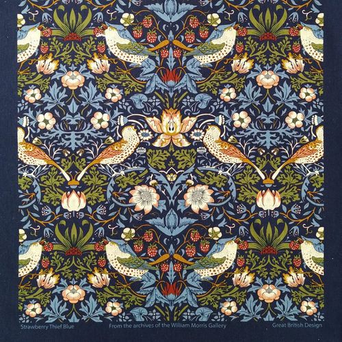 William Morris Strawberry Thief Navy