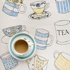 Cups and Mugs Tea Towel