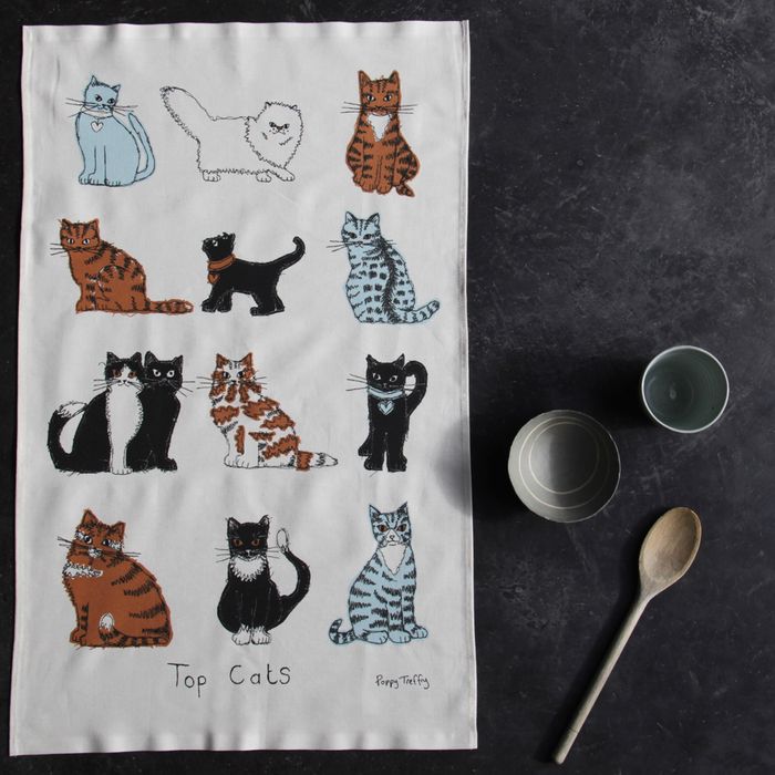 Top Cats Tea Towel