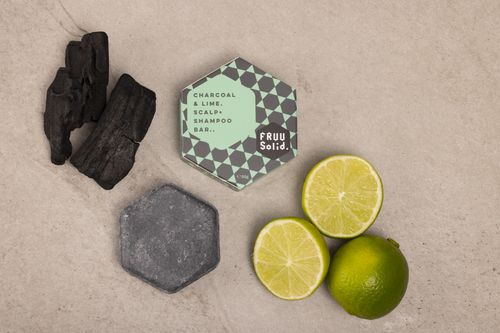 FRUU Charcoal & Lime. Scalp + Shampoo Bar..