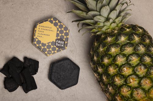 FRUU Pineapple & Charcoal. Face Cleanser Bar..