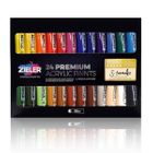 24 Premium Acrylic Paints (22ml Tubes)