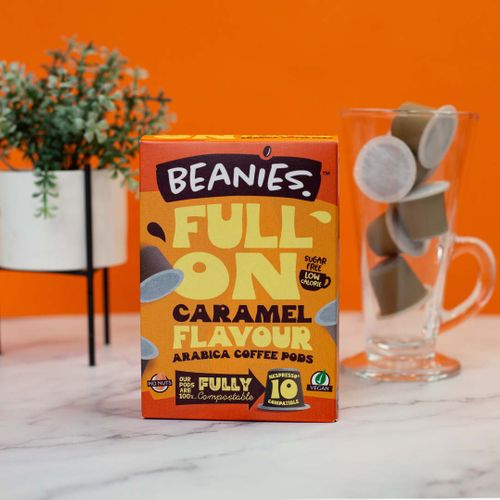 Beanies FULL ON Caramel Flavour Coffee Pods