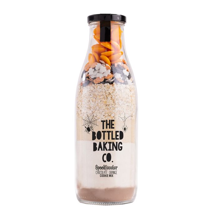 Spooktacular Chocolate Orange Cookie Mix in a Bottle