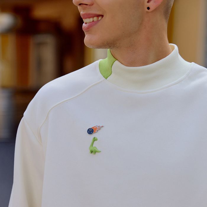 Metalmorphose Set of 2 Dino & Meteor Fashion Pins