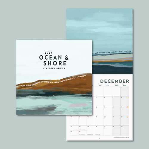 2024 Year Calendar | Ocean & Shore