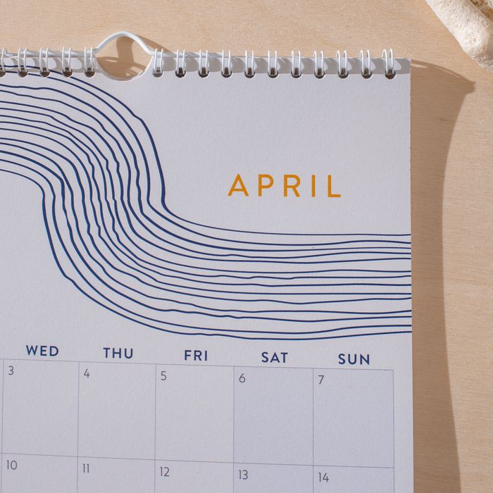 2024 Year Calendar Tidal Waves A4 Home & Gift Buyers Festival 2023