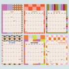 2024 Wall Calendar | Checks & Stripes | A4