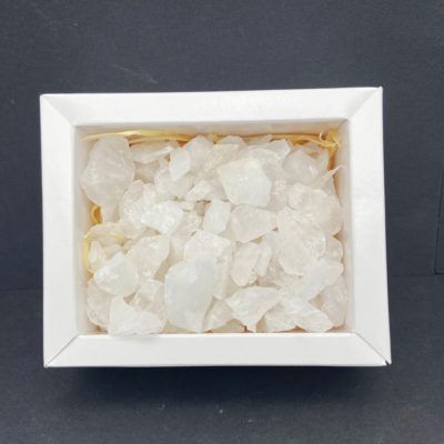 Clear Quartz Natural Chunks Box