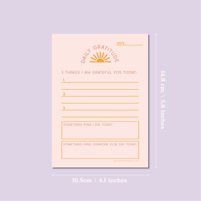 Daily Gratitude Pad | A6