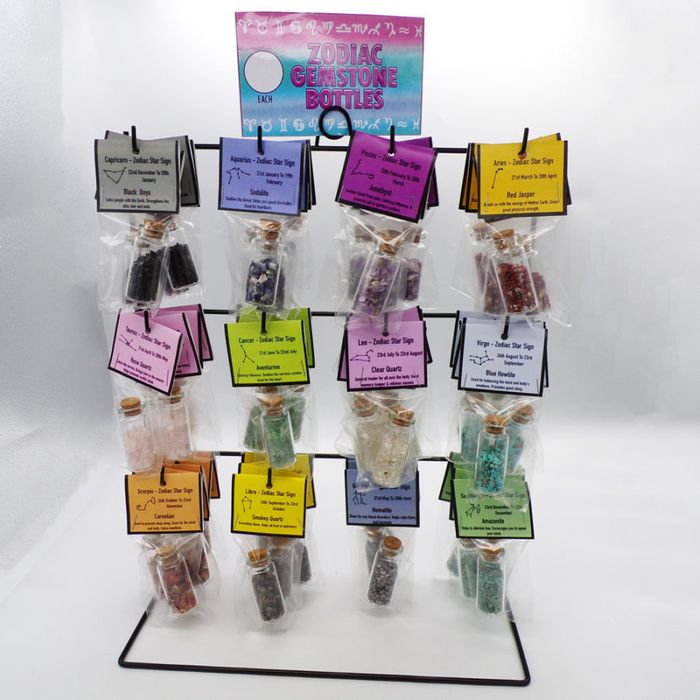 Zodiac Gemstone Chip Bottle Pack – Whole Stand