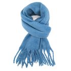 SF051 Thick Plain Scarf Denim