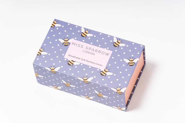 BS003 Bumble Bees Socks Box