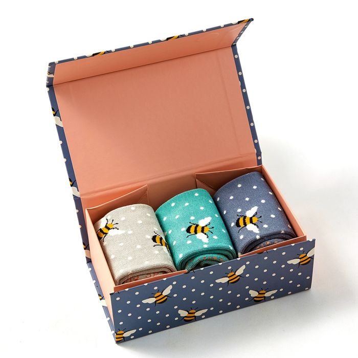 BS003 Bumble Bees Socks Box