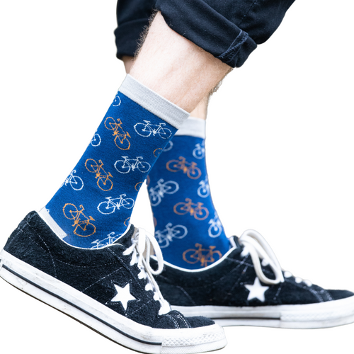 MH161 Men's Little Bikes Socks Navy