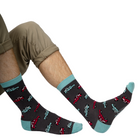 MH205 Mr Heron Jeep Socks Charcoal