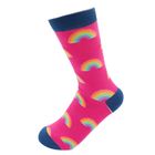 SKS355 Rainbows Socks Hot Pink