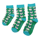 KM010 Boys Sheep Socks Green